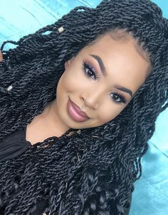 Simple Upstyles, Curly Senegalese Twist, Hairstyles Simple, Senegalese Twists, Long Box Braids, Try On Hairstyles