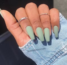 Matt Nails, Matte Acrylic Nails, Coffin Nails Matte, Matte Nails Design, Spring Nail Colors, Summer Acrylic Nails, Nails Summer