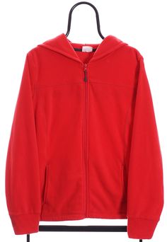 Red zip up fleece with hood. Good condition. Size (Approx. in: cm: Pit to Pit: 55, Length: 62 Red Fleece Outerwear With Double-lined Hood, Red Fleece Hooded Jacket, Red Fleece Hooded Jacket With Adjustable Hood, Solid Color Hooded Fleece Jacket, Red Hooded Hoodie For Outdoor, Red Hooded Fleece Jacket For Outdoor, Red Fleece Hooded Jacket With Drawstring Hood, Red Fleece Hooded Sports Jacket, Red Fleece-lined Hoodie