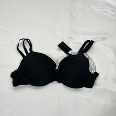 Inteco Intimates Push Up One Cup Up Bra Black Size 34b Brand New Offers Are Welcome 093sa Black Seamless Push-up Swimwear, Black Underwire Swimwear Partially Lined, Black Full Cup Bra With Removable Pads, Black Full Coverage Bra With Padded Cups, Black Full Coverage Padded Bra, Black Push-up Nursing Bra With Removable Pads, Black Push-up Bra With Lined Body, Black Underwire Nursing Bra With Padded Cups, Fitted Black Nursing Bra With Padded Cups