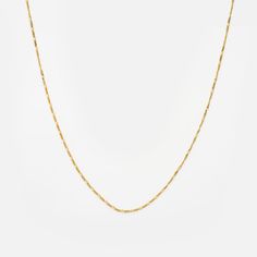 Solid Gold Figaro Chain | Local Eclectic White Gold Plated Adjustable Chain Necklace, Yellow Gold Plated Cable Chain Necklace, Yellow Gold Tarnish Resistant Link Chain Necklace, Yellow Gold-plated Cable Chain Necklace, Minimalist Gold-tone Necklace With Figaro Chain, Tarnish Resistant Yellow Gold Link Chain Necklace, Minimalist Yellow Gold Figaro Chain Necklace, 14k Yellow Gold Figaro Chain Necklace, Delicate Yellow Gold Plated Chain Necklace