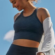 Every stretch, bend, and breath feels like a dream in this dynamic bralette. Its stretchy fabric and medium support are essential for studio days. While this bra was designed with yogis in mind, we love how it doubles as a stylish crop top that can be worn comfortably on a hike or at the store. Stylish Crop Top, Stretchy Fabric, A Dream, Bend, Bralette, Crop Top, Crop Tops, Feelings, Bra