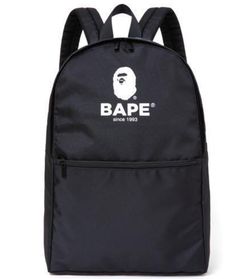 A Bathing Ape Bape Black Backpack 2019 Japan Limited Japanese Magazine Novelty Condition: UNUSED Size (approx.): H42 x W28 x D12 cm(17 x 11 x 4.7in) Shoulder strap length 97 cm [longest] Please Note:  We deal many second hand goods. We run a few online stores and a real store in Japan. So that sometime the exact same item on the photo may be sold out, but we will send you same condition item. If you have any problems or inquiries, feel free to contact us before purchasing.   Thank you for checki Bape Bagpack, Black Streetwear Bag With Logo Patch, Casual Black Bags With Logo Patch, Casual Streetwear Backpack With Letter Print, Casual Letter Print Backpack For Streetwear, Casual Black Bags With Logo Print, Casual Streetwear Bags With Logo Print, Black Backpack With Logo, Black Everyday Backpack With Logo