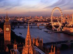 an image of london with the big ben in the background