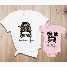 Mom Life Matching Shirts With Daughter, Mommy And Me 2022 Custom T Shirt Kid Life, Mama And Mini, Single Shirt, Mommy And Me Shirt, Funny Mom Gifts, Fun Shirt, Mom Life Shirt, Mommy And Me Outfits, Intellectual Property