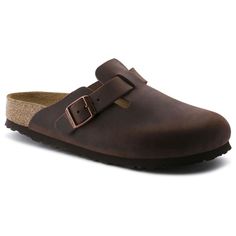 Boston Oiled Leather Birkenstock Boston Soft Footbed, Boston Soft Footbed, Birkenstock Clog, Birkenstock Men, European Shoes, Mens Clogs, Calf Muscles, Soft Shoes, Birkenstock Boston