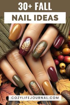 Mustard Nails, September Nails, Fall Nail Art Designs, October Nails, Creative Nail Designs, Nails 2021