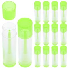 Description If you are looking for Lip Balm Containers, then your search is over! Our products will meet your needs. Suitable for all kinds of lipsticks, you can use it to DIY lipsticks. Easy to carry, suitable for travel, business or vacation. Small and light, can be easily put into the makeup bag, very suitable for travel. Features -Color:Green -Material:PP -Size:6.50X1.60X1.60cm/2.55X0.63X0.63in -This empty lipstick tube can be used to fill lip balm, lipstick, and so on, with a wide range of Homemade Lipstick, Deodorant Containers, Makeup Jars, Refillable Lipstick, Rhinestone Lips, Lipstick Container, Balm Lipstick, Lip Gloss Containers, Diy Deodorant