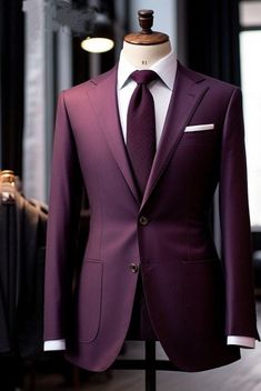 Men 2 Piece dark Purple Suit, Perfect For Wedding, Dinner Suits, Wedding Groom suits, Bespoke For Men, Best Christmas Gift For Him This is a Two Piece Suit crafted from high quality fabric and imported materials. Our products are handcrafted by experienced tailors who make sure the that the stitching is precise, lining is proper and the overall product is sturdy enough to not go out of shape for more than a few years. Also all our products have extra margins in their length, sleeves, sides so it Dark Purple Suits For Men Wedding, Dark Purple Mens Suit, Groom Suit Purple, Aubergine Suit Men, Tailored Purple Groom Suit, Purple Suit Men, Purple Groom Suit, Purple Wedding Suit, Dark Purple Suit