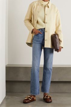 Yellow Pants Outfit, Yellow Leather Jacket, Good Fashion, Dressy Casual Outfits, Yellow Jacket, The Cream, Yellow Leather, The Test