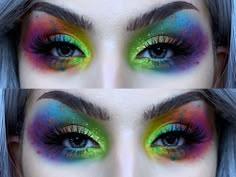 Concert Makeup, Just My Luck, Magical Makeup, Rainbow Makeup, Ethereal Makeup, Bold Makeup, Glamour Makeup