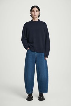 The Cask jeans are named for their distinctive barrel-leg shape. Cut to break at the ankle, they have a classic five-pocket design and are made from organic-cotton denim in a crisp white wash. Style them with knitwear or a simple tee. Relaxed fit, mid rise, barrel leg, ankle length12.68oz, button and zip closureOrganic cotton is grown from non-genetically modified seeds without chemical fertilizers or pesticides  Shell & pocket lining: 100% Organic cotton. Pocket lining: 100% Organic Cotton. Exc Men's Hipster Style, Men's Denim Style, Uniqlo Jeans, Mens Fashion Urban, Genetically Modified, Relaxed Jeans, Simple Tees, Vest Shirt, Menswear Inspired