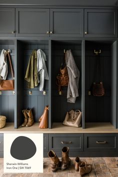 an image of a coat rack with shoes and purses