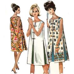 Vintage 1960's shift dress sewing pattern | Love the contras… | Flickr