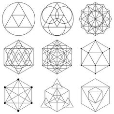 six different geometric shapes that can be used to make an ornament