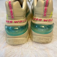 Naked Wolfe Shoes Fierce Size 7.5 Wolf Shoes, Naked Wolfe Shoes, Wolf Sneakers, Nakedwolfe Sandals, Nakedwolfe Sneakers, Cream, Women Shoes, Pink, Women Shopping