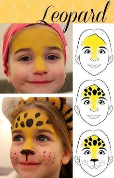 Lion Face Paint, Makeup Ide, Face Painting Easy, Kids Face Paint, Simple Face