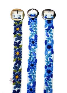 Belts are inspired by the flowers of the Peruvian Andes. Handmade embroidered by women from Ayacucho - Peru The strap is handwoven in wood looms and carefully hand-embroidered with colors that try to replicate the beauty of real flowers we see around us. We decided to be eco-friendly, so we use 100% sheep wool. Material: 100% sheep wool. Design: artistic floral. Width: 5 cm / 2''. It has 7 holes separated by 1'' / 2.5 cm from each other. The first hole is at 2'' / 5 cm from the end It will fit p Adjustable Folk Embroidered Belt, Folk Style Adjustable Embroidered Belt, Traditional Adjustable Embroidered Belts, Embroidery Belt, Peruvian Textiles, Wool Design, Textiles Projects, Embroidered Belt, Beautiful Belts