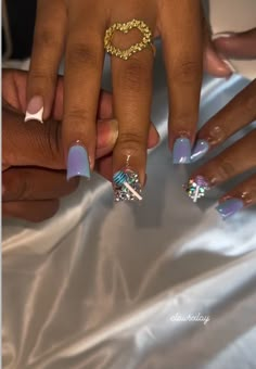 Acrylic Nails Yellow, Freestyle Nails, Poppin Nails, Nail Piercing, Girl Advice, Nail Idea