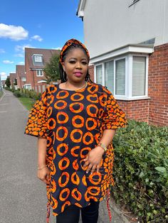 African print top/ blouse with side adjustable and headband African Print Tops Blouses, African Print Blouse, African Print Top, African Print Tops, Womens Blouses, Print Blouse, Print Top, African Print, Printed Blouse