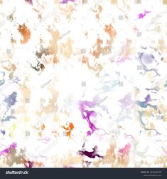 an abstract background with paint splattered on the surface and white, purple, orange and