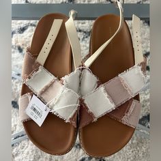 American Eagle Outfitters Sandals Size: 8 Brand New/ Comes With Tags Casual Brown Slingback Sandals For Spring, Brown Summer Slingback Sandals With Textured Footbed, Brown Slingback Sandals With Textured Footbed For Summer, Trendy Beige Footbed Sandals For Spring, Cream Slingback Sandals For Spring Beach, Brown Sandals With Textured Footbed For Spring, Spring Brown Sandals With Textured Footbed, Beige Open Toe Footbed Sandals For Spring, Casual Cream Slingback Sandals For Beach