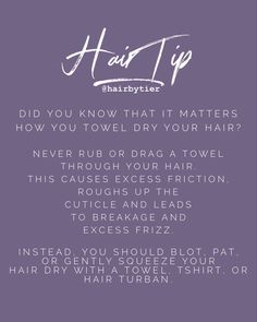 Hair Knowledge Tips, Hair Education Quotes, Hair Tips Quotes, Hair Product Instagram Feed, Haircare Tips Health, Tip Tuesday Hair, Hair Tip Tuesday Quotes, Hairstylist Content Ideas