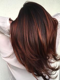 Hair Color Ideas For Brunettes Balayage, Dark Auburn Hair, Auburn Balayage, Rambut Brunette, Red Balayage, Latest Hair Color, Copper Hair Color, Hair Color Auburn