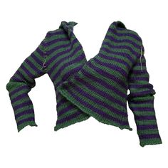 condition 8/10 color green × purple size 40 chest 46cm, length 47cm, shoulder 46cm, sleeves 52cm by flat wool 100% made in italy free shipping worldwide (takes around 5days) Press Tour, Striped Knit, Winter Glove, Alternative Fashion, Green And Purple, Knit Cardigan, Fall Winter, In Italy, Jackets & Coats