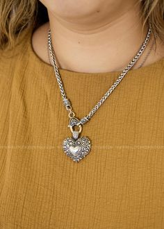 Silver-Tone Romance—Heartfelt Jewelry For Every Occasion! 💎💫 Featuring a silver tone heart necklace with toggle clasp and matching earrings. Details Earrings: Length 1.00" x Width 0.50" Chain Length: 16.00" Lead & Nickel Free Lock Jewelry, Heart Lock, Wedge Sneakers, Toggle Clasp, Shoe Sale, Handbags On Sale, Matching Earrings, Chain Lengths, Chain Length