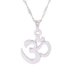 More finish options:Gold Open a new door of balance, peace, and positive energy with this beautiful Om symbol necklace. OmOm is a sacred sound that is known as the sound of the universe. Repeating the word, like a mantra, creates a vibration that derives from Hinduism and has high spiritual and creative power. The Om symbol embodies the divine energy, and it’s one of the most important spiritual symbols found throughout many ancient Hindu texts, prayers, and ceremonies. Quality & MaterialCha Sterling Silver Symbolic Necklace For Meditation, Symbolic Sterling Silver Necklace For Meditation, Symbolic Sterling Silver Necklaces For Festivals, Sterling Silver Engraved Necklaces For Meditation, Spiritual Sterling Silver Charm Necklaces In Silver, Symbolic Sterling Silver Jewelry For Meditation, Spiritual Silver Charm Necklace Nickel Free, Spiritual Sterling Silver Charm Necklace In Silver, Spiritual Sterling Silver Nickel Free Charm Necklace