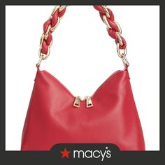 in stock Red Shoulder Bag With Metal Hardware For Evening, Evening Red Shoulder Bag With Metal Hardware, Red Evening Shoulder Bag With Metal Hardware, Everyday Red Shoulder Bag With Metal Hardware, Red Shoulder Bag With Metal Hardware For Everyday, Trendy Red Shoulder Bag With Branded Hardware, Red Pepper, Chain Shoulder Bag, In Store