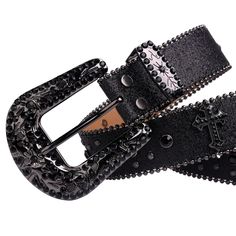 New Ladies Fashion Western Cowboy Rhinestone Belt Design Leather Belt Inlay Man-made Diamond Belt Belt Store, Diamond Belt, Rhinestone Belts, Belt Jeans, Rhinestone Belt, Leather Belts Men, Belt Design, Black Cross, Casual Belt