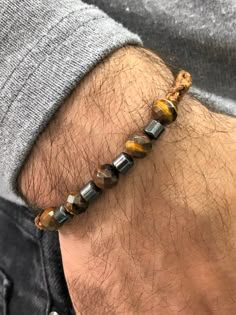 Mens Gemstone Jewelry, Men’s Beaded Bracelets Diy, Men’s Jewellery, Men's Gemstone Bracelet, Natural Stone Bracelet Men, Men’s Stone Bracelet, Male Stone Bracelet, Mens Jewelry Diy, Mens Bracelet Diy