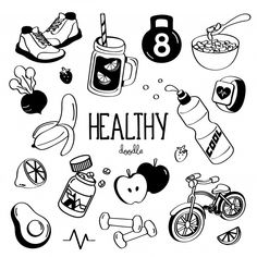 the health icons are drawn in black and white