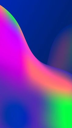 an abstract image of colorful shapes in blue, pink and green