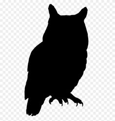 an owl silhouetted on a white background with no background, hd png clipart