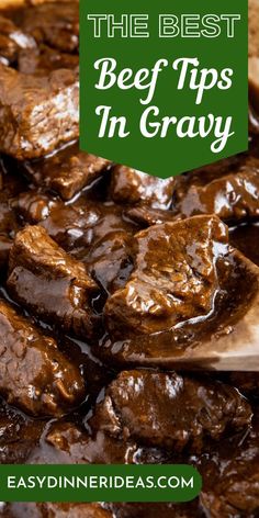 the best beef tips in gravy