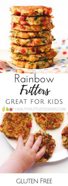 rainbow fritters great for kids to make