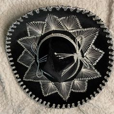 New Mariachi Sombrero. Made In Mexico Black Wide Brim Hat For Cinco De Mayo, Black Silver, Accessories Hats, Mens Accessories, Man Shop, Hats, Silver, Black, Color