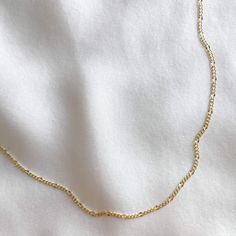 LE sensor necklace Paula Chain Necklace - 18” Necklaces Gold, Figaro Chains, Affordable Jewelry, Gold Filled Jewelry, Gold Filled Chain, Base Metal, Cable Chain, Chain Lengths, Vintage Necklace