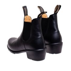 Our Women’s Heel boot combines legendary comfort with a rugged, yet distinctly feminine look. With a sleek design and contoured fit, these heel boots come in soft, supple leathers that feel as good as they look. All Sizes are listed as US Men's and US Women's sizes. Lightweight, supportive and comfortable Premium supple black weatherproof 2.5mm oiled leather Comfort footbed and a heel pad for ultimate shock absorption Cushioned midsole for comfort Responsive durable outsole Steel shank for foot Blundstone Women, Women Heel Boots, Heel Boot, M 4, Feminine Look, Heel Boots, Street Chic, Boots For Sale, Mid Heel