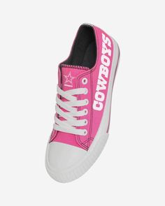 Dallas Cowboys Womens Highlights Low Top Canvas Shoe FOCO Womens Highlights, Dallas Cowboys Women, Cowboy Girl, Canvas Shoe, Toes Designs, Pink Design, Dallas Cowboys, Superga Sneaker, Canvas Shoes