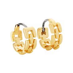 Spencers Gifts, Huggie Earrings, Gift Store, Gold Plated Chains, Huggies Earrings, Jewelry Care, Body Jewelry, Chain Link, Jewelry Shop