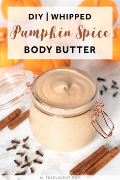 Pumpkin Spice Body Butter, Whipped Pumpkin, Diy Pumpkin Spice, Natural Body Butter