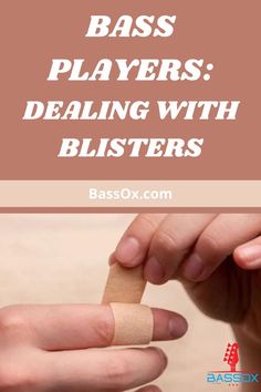 Bandaid being wrapped around finger with blister on it Prevent Blisters, I Decided, Musician