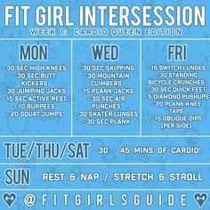 the poster for fit girl fitness session