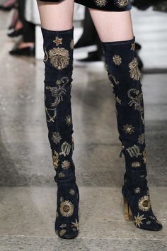 Emilio Pucci astrology Boots Mode Shoes, Crazy Shoes, Emilio Pucci, Thigh Highs, Cute Shoes, Over The Knee, Nice Shoes, High Boots