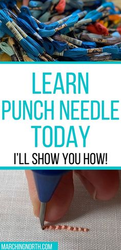 the words learn punch needle today and how to use them