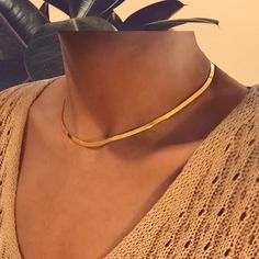 Design: Snake Chain Choker Necklace Metal: 925 Sterling Silver Plating: 18K Gold Plated Chain Length: 16 inch + 3 inch / 40 cm + 7 cm Extension Chain CELAENO - One of the Seven Pleiades. (The Pleiades Were the Seven Daughters of the Titan Atlas). Tarnish Resistant Herringbone Necklace Gift, Gold Herringbone Choker Necklace As Gift, Gold Herringbone Choker Necklace For Gift, Herringbone Choker Necklace As Gift, Snake Choker Necklace, Snake Choker, The Pleiades, Silver Pearl Ring, Sterling Silver Stacking Rings